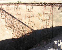 El puente ferroviario más alto de Chile