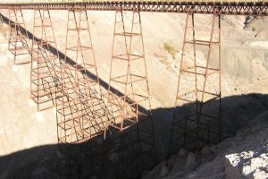 El puente ferroviario más alto de Chile
