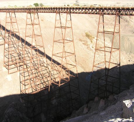 El puente ferroviario más alto de Chile